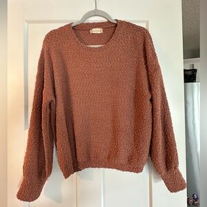 Textured long sleeve top
